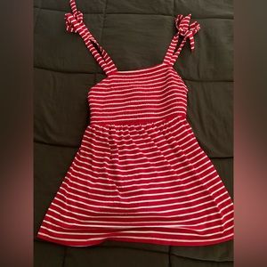 Maternity red and white striped shirt size xsmall